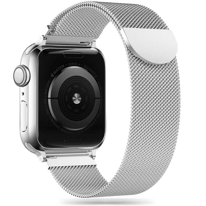 TECH-PROTECT MILANESEBAND APPLE WATCH 6 / 7 / 8 / 9 / 10 / SE / ULTRA 1 / 2 (44 / 45 / 46 / 49 MM) SILVER