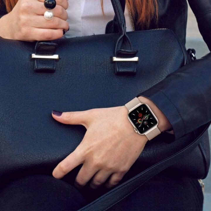 TECH-PROTECT MILANESEBAND APPLE WATCH 6 / 7 / 8 / 9 / 10 / SE (40 / 41 / 42 MM) BLACK