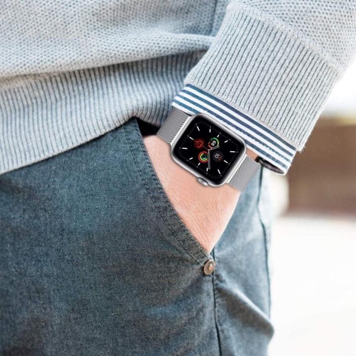 TECH-PROTECT MILANESEBAND APPLE WATCH 6 / 7 / 8 / 9 / 10 / SE / ULTRA 1 / 2 (44 / 45 / 46 / 49 MM) BLACK
