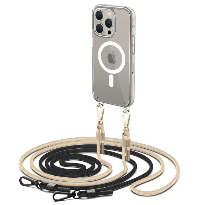 TECH-PROTECT FLEXAIR CHAIN MAGSAFE IPHONE 15 PRO BLACK &amp; BEIGE