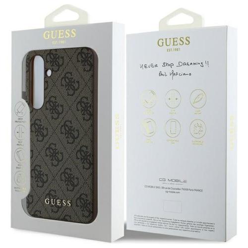 GUESS futerał do SAMSUNG S24 FE GUHCS24FEGF4GBR (HC PU 4G Charm) brązowy