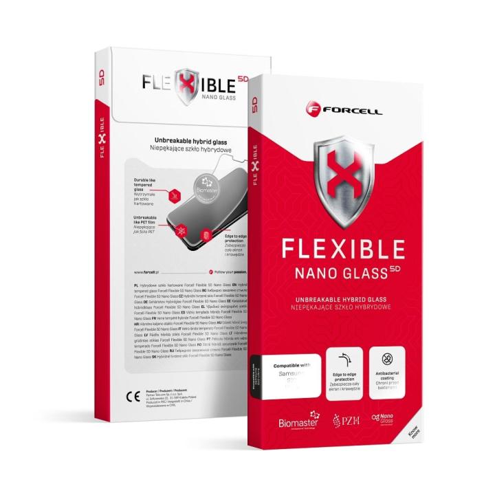 Forcell Flexible 5D - szkło hybrydowe do iPhone 16 czarny