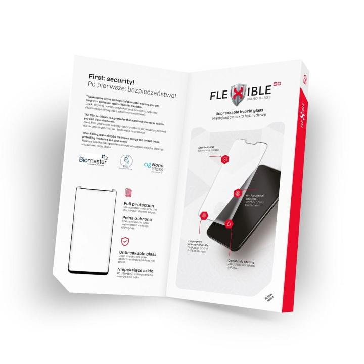 Forcell Flexible 5D - szkło hybrydowe do iPhone 16 czarny