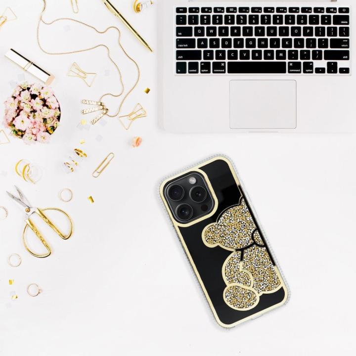 Futerał TEDDY BEAR do IPHONE 13 MINI złoty