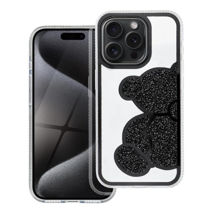Futerał TEDDY BEAR do IPHONE 12 MINI czarny