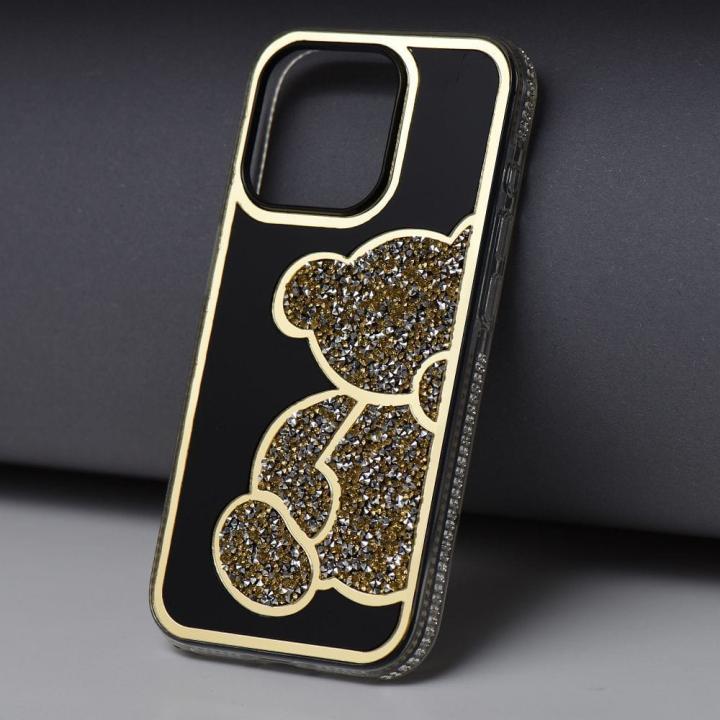Futerał TEDDY BEAR do IPHONE 12 MINI złoty