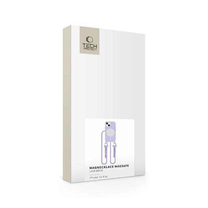 Eleganckie opakowanie na lawendowe etui do iphone 13 Mini ze sznurkiem. Idealne na prezent