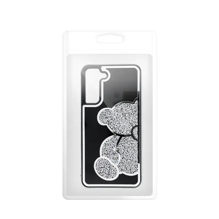 Futerał TEDDY BEAR do SAMSUNG S25 Ultra srebrny