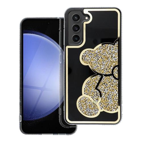 Futerał TEDDY BEAR do SAMSUNG S25 Ultra złoty