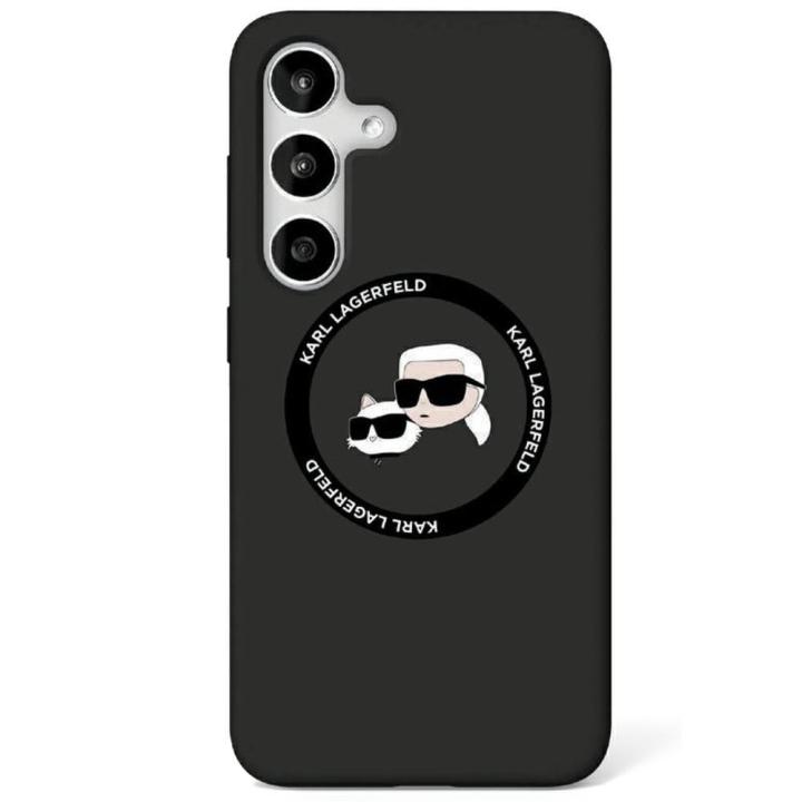 KARL LAGERFELD futerał do SAMSUNG S25 KLHMS25SSKCHTCK (Magnetic Silicone Double Heads) czarny