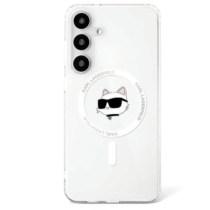 KARL LAGERFELD futerał do SAMSUNG S25 KLHMS25SHLSCHH (Magnetic IML Metal Choupette Head) biały