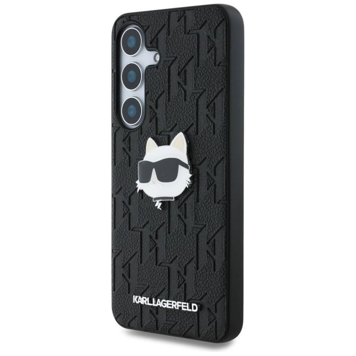 KARL LAGERFELD futerał do SAMSUNG S25 KLHCS25SPGKLCHPK (PU Monogram Choupette Head Pin) czarny