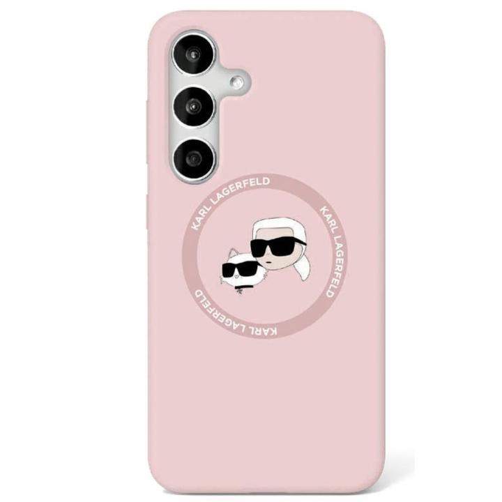 KARL LAGERFELD futerał do SAMSUNG S25 KLHMS25SSKCHTCP (Magnetic Silicone Double Heads) różowy