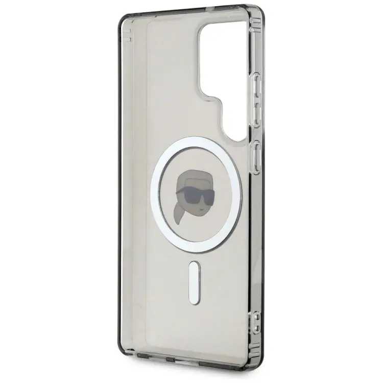 KARL LAGERFELD futerał do SAMSUNG S25 Ultra KLHMS25LHLSKIK (Magnetic IML Metal K. Heads) czarny
