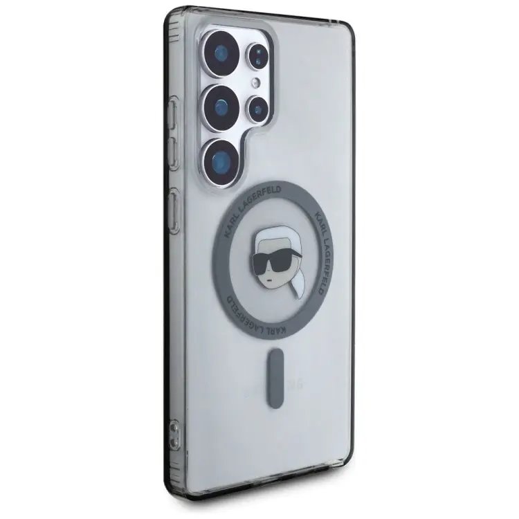 KARL LAGERFELD futerał do SAMSUNG S25 Ultra KLHMS25LHLSKIK (Magnetic IML Metal K. Heads) czarny