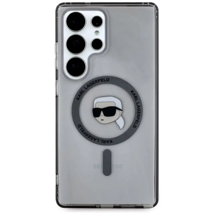 KARL LAGERFELD futerał do SAMSUNG S25 Ultra KLHMS25LHLSKIK (Magnetic IML Metal K. Heads) czarny
