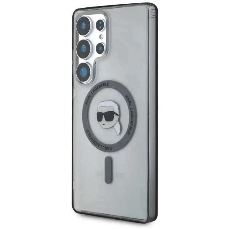 KARL LAGERFELD futerał do SAMSUNG S25 Ultra KLHMS25LHLSKIK (Magnetic IML Metal K. Heads) czarny