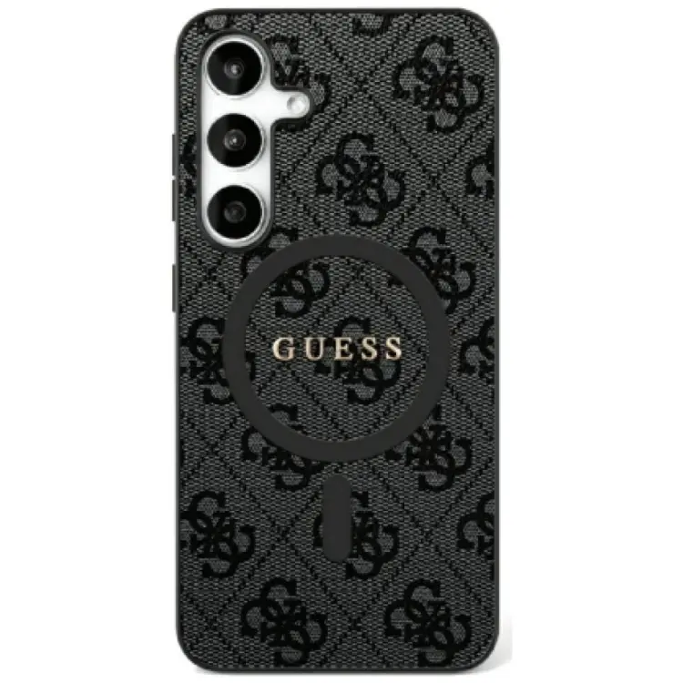 GUESS futerał do SAMSUNG S25 GUHMS25SG4GFRK (Magnetic PU 4G Ring Classic Logo) czarny