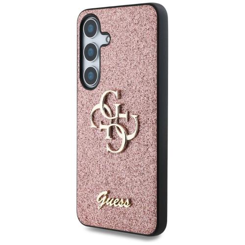 GUESS futerał do SAMSUNG S25 GUHCS25SHG4SGP (Fixed Glitter Big 4G) różowy