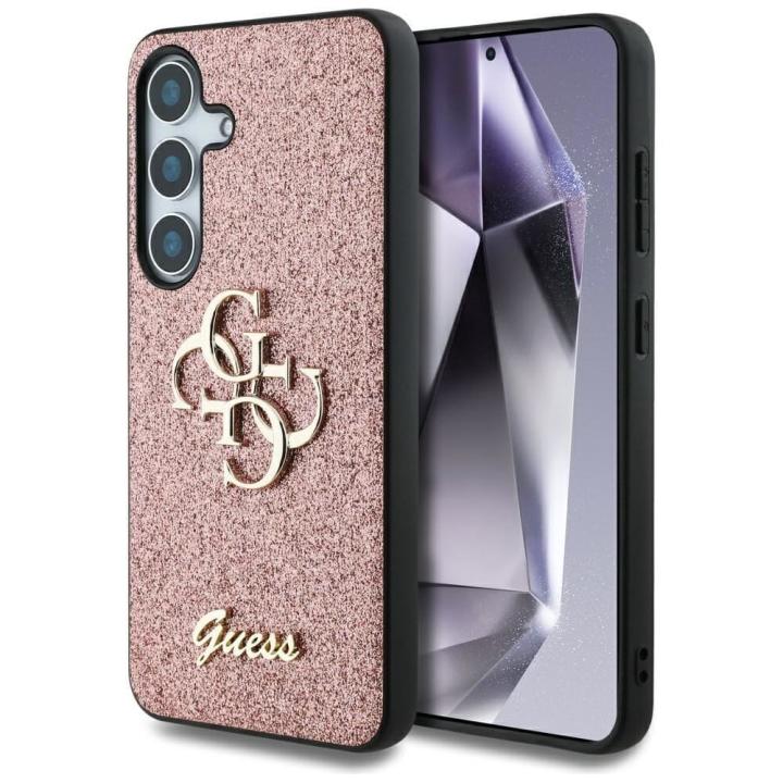 GUESS futerał do SAMSUNG S25 GUHCS25SHG4SGP (Fixed Glitter Big 4G) różowy