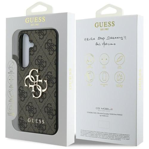 GUESS futerał do SAMSUNG S25 GUHCS25S4GMGBR (4G PU Big Logo) brązowy