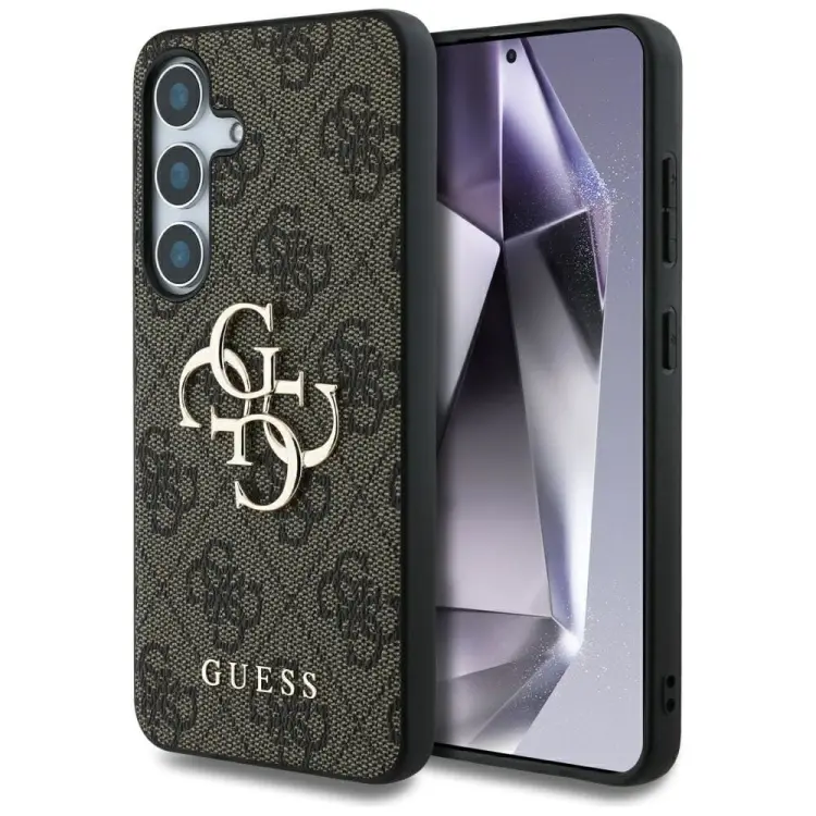 GUESS futerał do SAMSUNG S25 GUHCS25S4GMGBR (4G PU Big Logo) brązowy