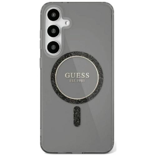 GUESS futerał do SAMSUNG S25 GUHMS25SHFGEREK (Magnetic IML Glitter Circle) czarny