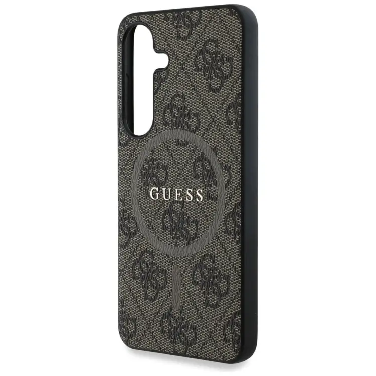 GUESS futerał do SAMSUNG S25 GUHMS25SG4GFRW (Magnetic PU 4G Ring Classic Logo) brązowy