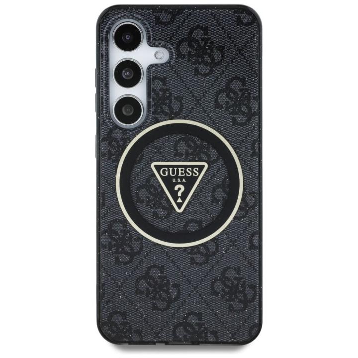 GUESS futerał do SAMSUNG S25 Plus GUHMS25MHG4PRTGK (Magnetic IML Metal Glitter 4G Circle Triangle) czarny