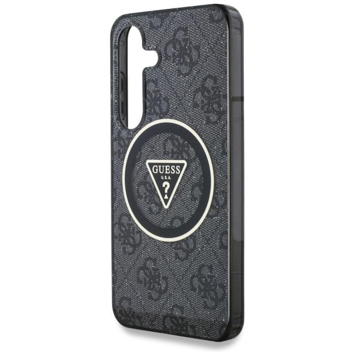 GUESS futerał do SAMSUNG S25 Plus GUHMS25MHG4PRTGK (Magnetic IML Metal Glitter 4G Circle Triangle) czarny