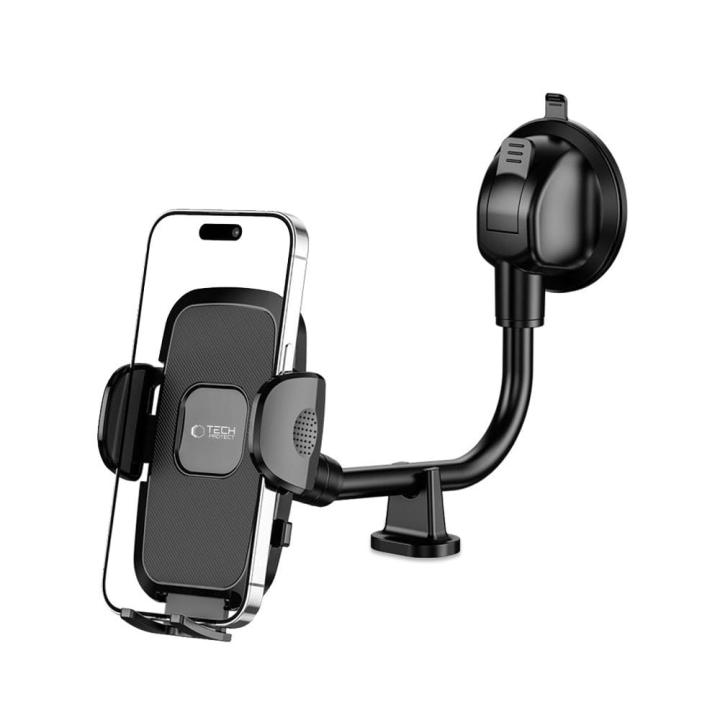 TECH-PROTECT V3 UNIVERSAL LONG ARM WINDSHIELD &amp; DASHBOARD CAR MOUNT BLACK