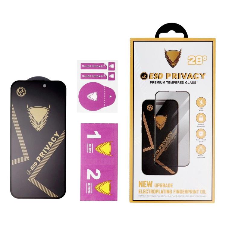 Szkło Hartowane OG Premium Privacy Glass - do Xiaomi Redmi Note 14 4G / Redmi Note 14 5G czarny