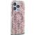 GUESS futerał do IPHONE 15 Pro kompatybilny z MagSafe GUHMP15LHGCUSTGP (IML GCUBE) różowy