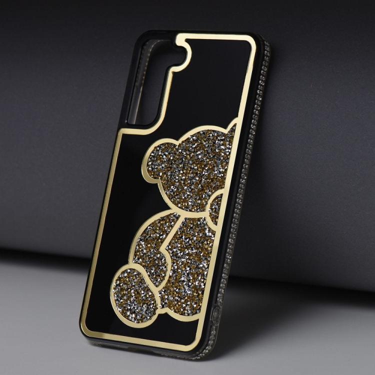 Futerał TEDDY BEAR do SAMSUNG A56 5G złoty