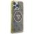 GUESS futerał do IPHONE 16 Pro Max kompatybilny z MagSafe GUHMP16XHG4PRTGW (IML Metal Glitter 4G Circle Triangle) brązowy
