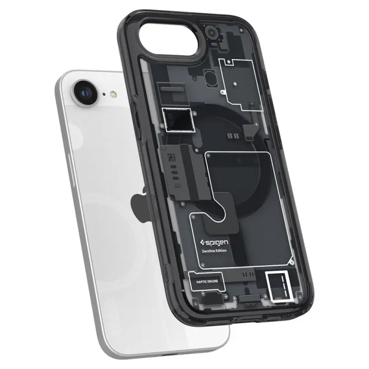 SPIGEN ULTRA HYBRID MAG MAGSAFE IPHONE 16E ZERO ONE BLACK