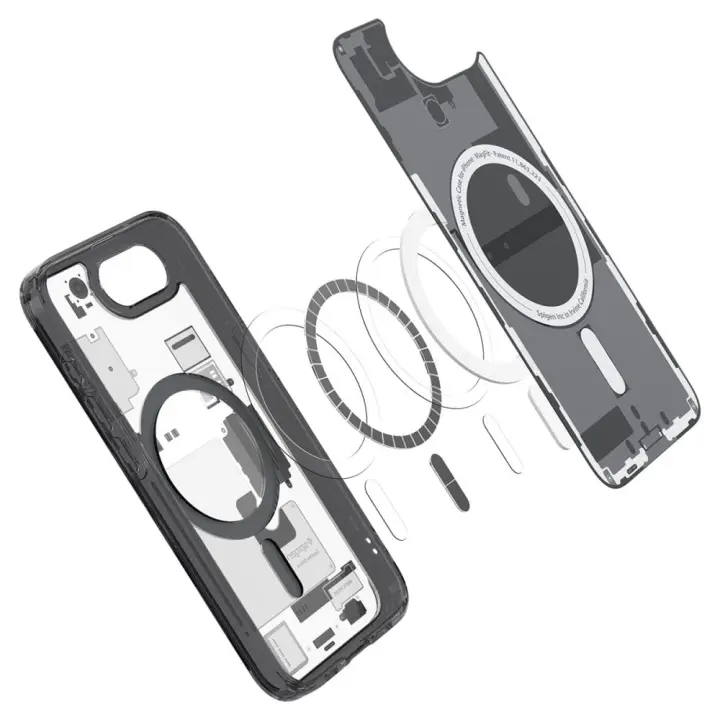 SPIGEN ULTRA HYBRID MAG MAGSAFE IPHONE 16E ZERO ONE BLACK