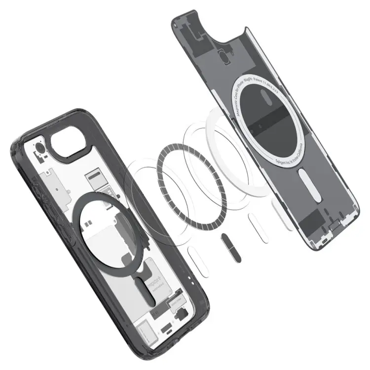 SPIGEN ULTRA HYBRID MAG MAGSAFE IPHONE 16E ZERO ONE BLACK