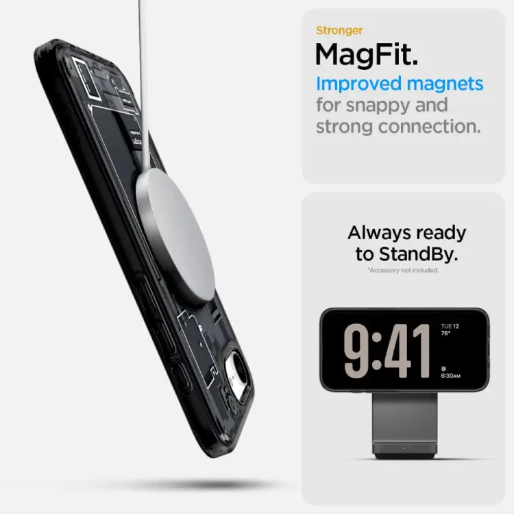 SPIGEN ULTRA HYBRID MAG MAGSAFE IPHONE 16E ZERO ONE BLACK
