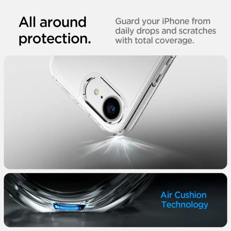 SPIGEN ULTRA HYBRID IPHONE 16E CRYSTAL CLEAR
