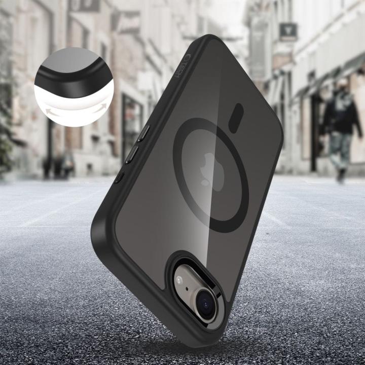 TECH-PROTECT MAGMAT MAGSAFE IPHONE 16E BLACK/CLEAR
