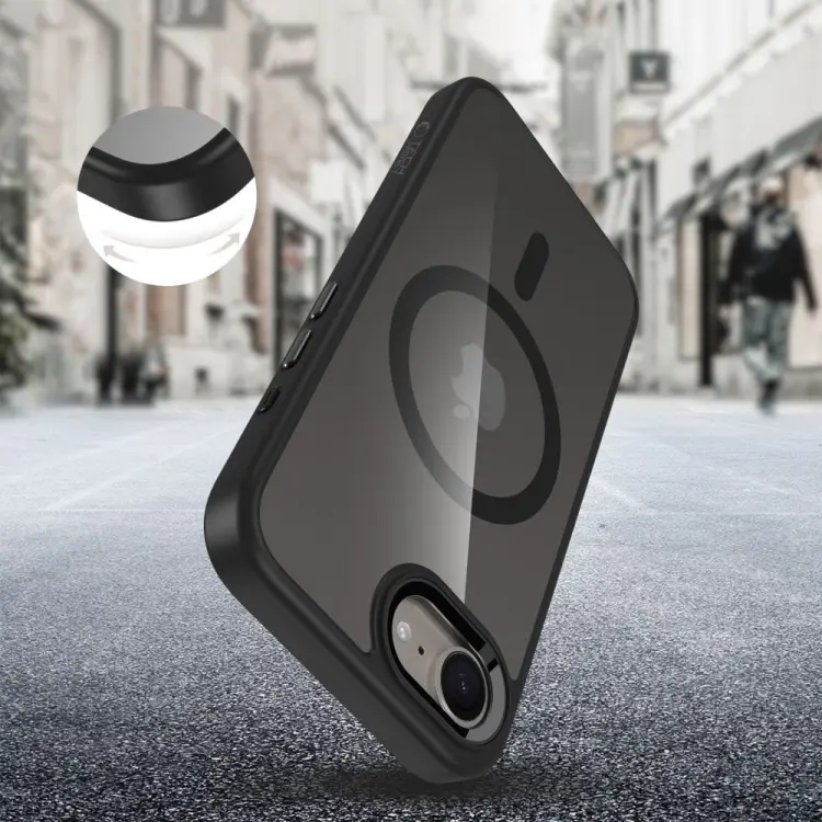 TECH-PROTECT MAGMAT MAGSAFE IPHONE 16E BLACK/CLEAR