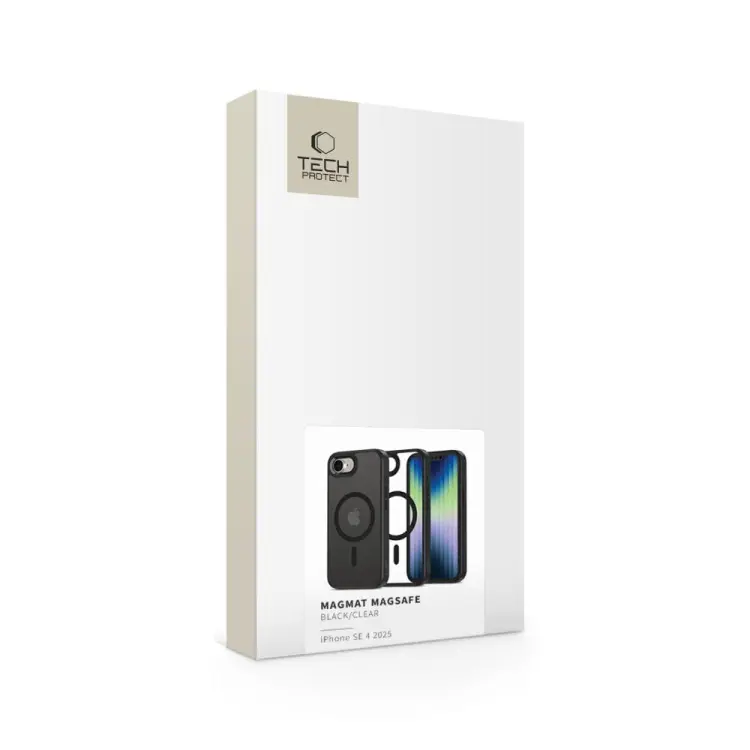 TECH-PROTECT MAGMAT MAGSAFE IPHONE 16E BLACK/CLEAR