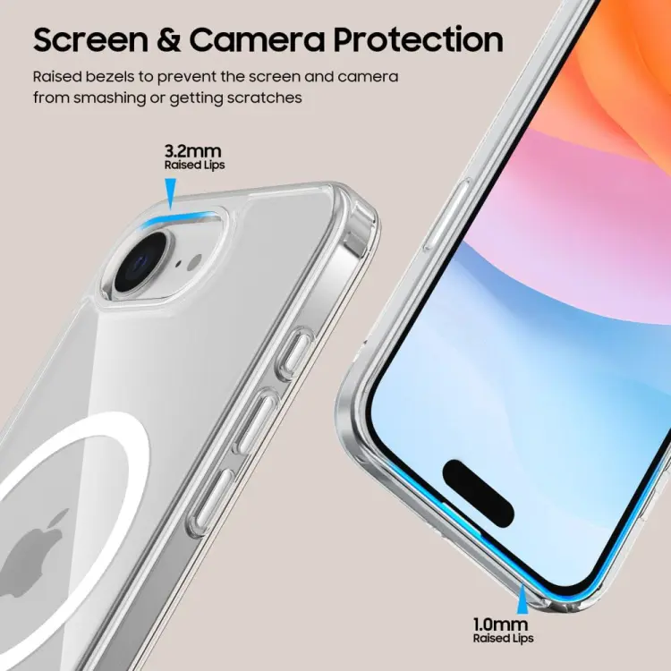 TECH-PROTECT FLEXAIR HYBRID MAGSAFE IPHONE 16E CLEAR