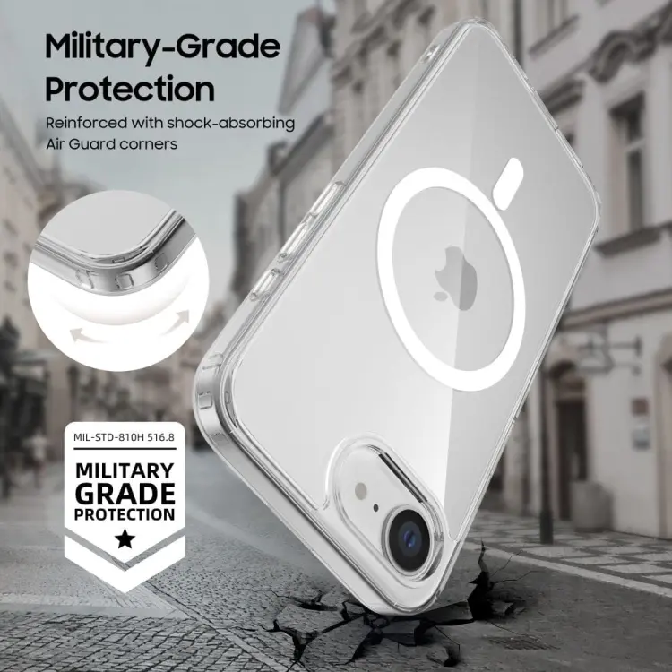 TECH-PROTECT FLEXAIR HYBRID MAGSAFE IPHONE 16E CLEAR