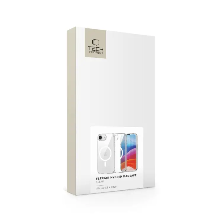 TECH-PROTECT FLEXAIR HYBRID MAGSAFE IPHONE 16E CLEAR