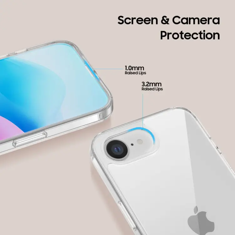 TECH-PROTECT FLEXAIR HYBRID IPHONE 16E CLEAR