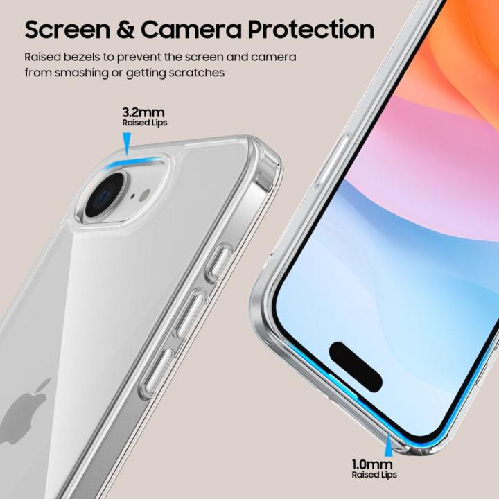 TECH-PROTECT FLEXAIR HYBRID IPHONE 16E CLEAR