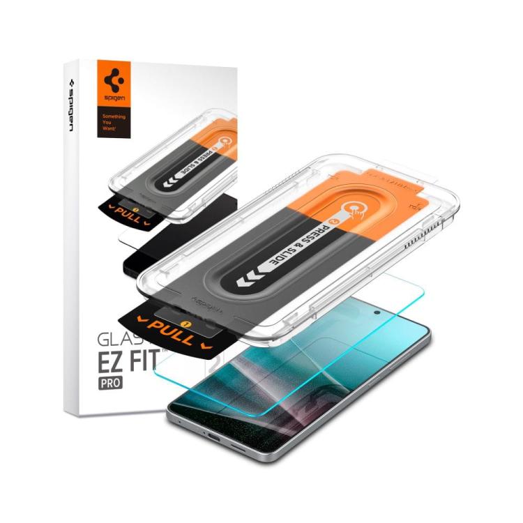 SZKŁO HARTOWANE SPIGEN GLAS.TR ”EZ FIT PRO” GALAXY S25 EDGE CLEAR