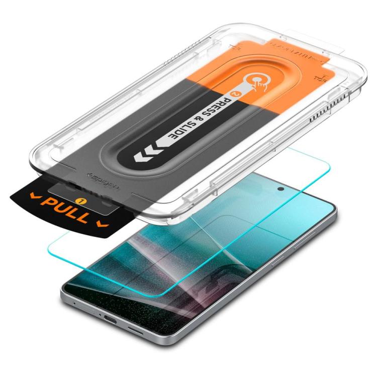 SZKŁO HARTOWANE SPIGEN GLAS.TR ”EZ FIT PRO” GALAXY S25 EDGE CLEAR